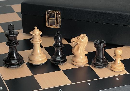 Schachfiguren „Grandmaster” Ebenholz