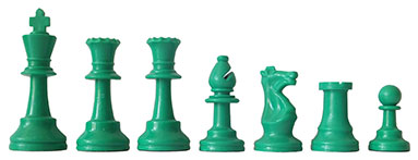 Chess Pieces green